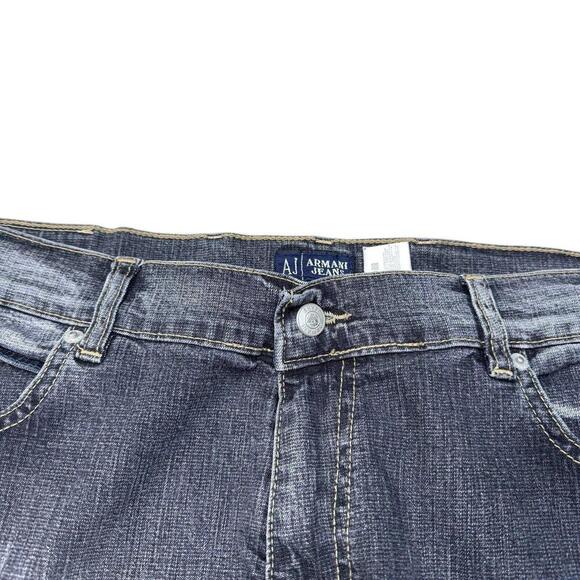 Armani Jeans Indigo 001 Simin T S.P.A 34x34 Made In Italy Bootcut Straight Grey - Picture 9 of 14